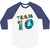 team 10 colorful 3/4 Sleeve Shirt