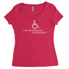 i am handicapped i'm psychotic Women's Triblend Scoop T-shirt