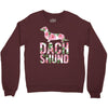 dachshund floral Crewneck Sweatshirt