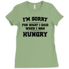i'm sorry for what i said when i was hungry Ladies Fitted T-Shirt