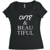 cute beautiful Women's Triblend Scoop T-shirt