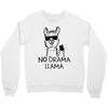 no drama llama Crewneck Sweatshirt