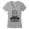 I Am Cat Actually In A Very Commited Relationship Women's V-Neck T-Shirt