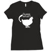 chiken butt Ladies Fitted T-Shirt