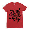 happy fathers day Ladies Fitted T-Shirt