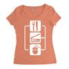 v2 eat sleep computer mouse Women's Triblend Scoop T-shirt