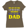 soldier dad Ladies Fitted T-Shirt