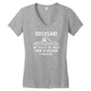 quicksand not exactly the threat i grew up believing it would be Women's V-Neck T-Shirt