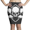 skate until the end black Pencil Skirts