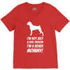 not just a dog person i'm a boxer mommy! V-Neck Tee