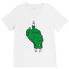 rude zombie V-Neck Tee