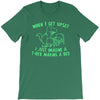 when i get upset i just imagine a t rex making a bed T-Shirt