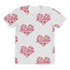 Jet'aime Flower Heart All Over Women's T-shirt