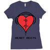heart beats Ladies Fitted T-Shirt