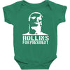 rollins for president  funny  comic henry rollins punk rock tv p Baby Bodysuit
