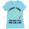 I Don't Care How Many Miles Per Gallon Ladies Fitted T-Shirt