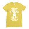 Best Friend Pitbull Ladies Fitted T-Shirt