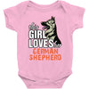 This Girl Loves Her German Shepherd Baby Onesie