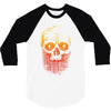 skull gradient 3/4 Sleeve Shirt