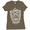 white owl kingdom giant bird Ladies Fitted T-Shirt