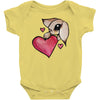 bunny rabbit love Baby Bodysuit
