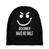boobies make me smile Baby Beanies