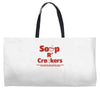 soup r' crackers Weekender Totes