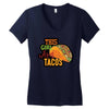 this girl likes tacos Women's V-Neck T-Shirt