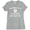 property of a golden retriever Ladies Fitted T-Shirt