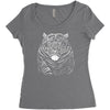 snarling tiger best trending Women's Triblend Scoop T-shirt