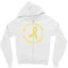 Ewing Sarcoma Awareness Zipper Hoodie