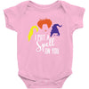 spell on you white letter Baby Bodysuit