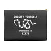 Guccify Yourself White Black White Accessory Pouches