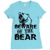 Beware Of The Bear Ladies Fitted T-Shirt