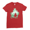 the adventure begins Ladies Fitted T-Shirt