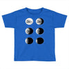 the phases of the moon of laika dog Toddler T-shirt