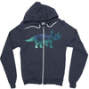 Prince Dinosaur Zipper Hoodie