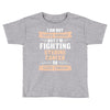 I am Not Super Woman But I'm Fighting Uterine Cancer So Close Enough Toddler T-shirt