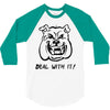 deal with it angry pitbul 3/4 Sleeve Shirt