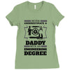 Never Underestimate A Daddy With An Engineering Degree Ladies Fitted T-Shirt