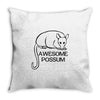 awesome possum Throw Pillow