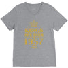 kings are born in 1957 V-Neck Tee