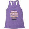 Braver Stronger Smarter Uterine Cancer Awareness Racerback Tank