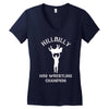hillbilly hog wrestling champ Women's V-Neck T-Shirt