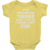 if my bedlington terrier doesn't like you i probably won't either Baby Onesie