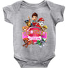 paw patrol birthday girl brother Baby Bodysuit