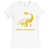 ankylosaurus dinosaur Ladies Fitted T-Shirt