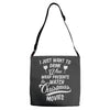 drink wine &amp; watch christmas movies Adjustable Strap Totes