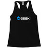 geek' (power on button) Racerback Tank