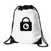padlock eye Drawstring Bags